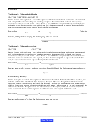 Form VCFCF-300 Application for Payment - California, Page 12