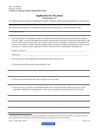 Form VCFCF-300 Application for Payment - California, Page 13