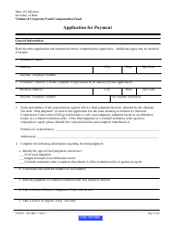 Form VCFCF-300 Application for Payment - California, Page 7