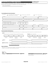 Form 410 &quot;Uocava Electronic Ballot Application&quot; - Colorado