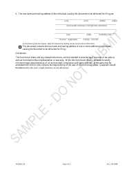 Statement of Trade Name of a Reporting Entity - Sample - Colorado, Page 2