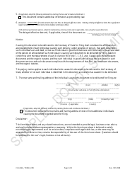 Statement of Change of Trade Name Information Changing the Principal Address - Sample - Colorado, Page 2