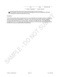 Statement of Correction of Trade Name Information Correcting the Form of Registrant - Sample - Colorado, Page 2