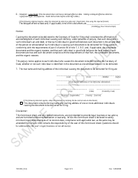 Statement of Trade Name of a Dissolved or Delinquent Reporting Entity, a Non-reporting Domestic Limited Partnership or a Converted Entity - Sample - Colorado, Page 2