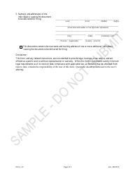 Statement of Dissolution - Limited Liability Companies - Sample - Colorado, Page 2
