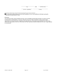 Statement of Correction Correcting a Mistakenly Filed Domestic Entity That Was Meant to Be a Different Form of Domestic Entity - Limited Liability Companies - Colorado, Page 2