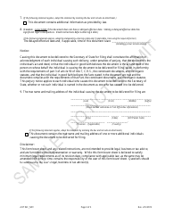 Articles of Incorporation for a Nonprofit Corporation - Sample - Colorado, Page 3