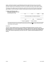 Statement of Share and Equity Capital Exchange - Colorado, Page 3