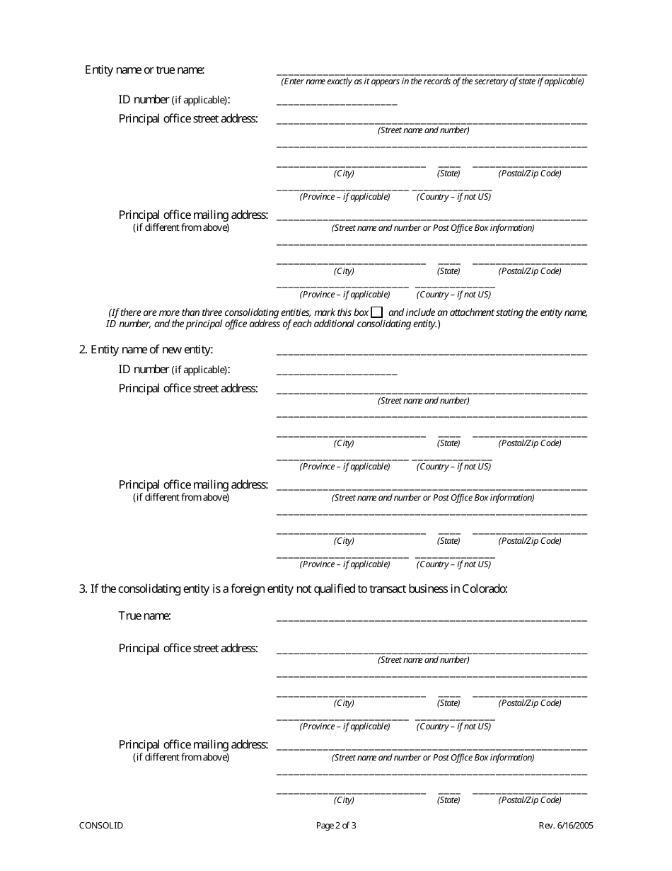 Statement of Consolidation - Colorado, Page 2