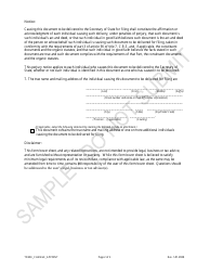 Statement of Change of Trademark Information Changing the Address for Service of Process by Appointing a Registered Agent - Sample - Colorado, Page 2