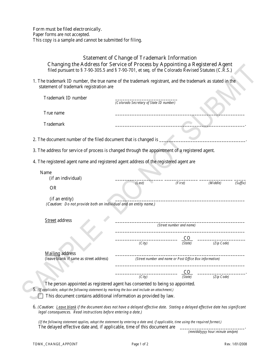 Template Lettr To The Secretary Of State For A Change Of Register How