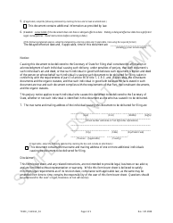 Statement of Change of Trademark Information Changing the Principal Address - Sample - Colorado, Page 2