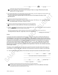 Statement of Change of Trademark Information Changing the Registered Agent Information - Sample - Colorado, Page 2