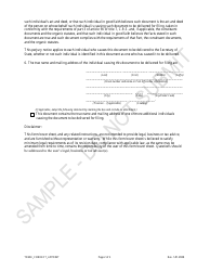 Statement of Correction of Trademark Information Correcting the Address for Service of Process by Appointing a Registered Agent - Sample - Colorado, Page 2