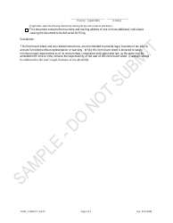 Statement of Correction of Trademark Information Correcting the Date of First Use - Sample - Colorado, Page 2