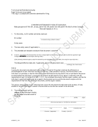 Document preview: Amended and Restated Articles of Association - Limited Partnership Associations - Sample - Colorado
