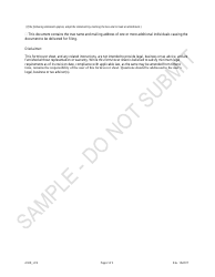 Articles of Amendment - Limited Partnership Associations - Sample - Colorado, Page 2