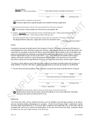 Statement of Registration to Register as a Limited Liability Partnership - Sample - Colorado, Page 2