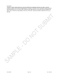Certificate of Amendment - Article 55 Cooperative Association as a Public Benefit Corporation - Sample - Colorado, Page 2