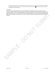 Articles of Amendment - Public Benefit Corporations - Sample - Colorado, Page 2
