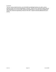 Statement of Election for an Article 56 Cooperative - Colorado, Page 2