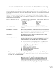 CDOT Form 227 Recommendation for Settlement - Colorado, Page 3