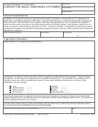 Document preview: CDOT Form 118 Contractor Wage Compliance Statement - Colorado