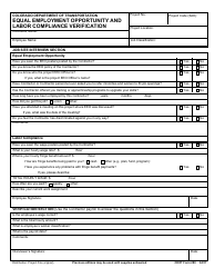 Document preview: CDOT Form 280 Equal Employment Opportunity and Labor Compliance Verification - Colorado