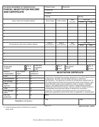 CDOT Form 273 Parcel Negotiation Record and Certificate - Colorado