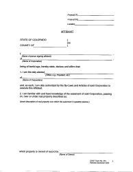 CDOT Form 310 Affidavit of Easement Lost or Destroyed - Colorado, Page 2