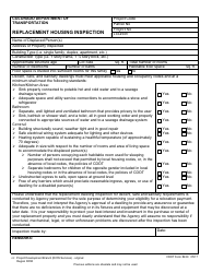 Document preview: CDOT Form 439 Replacement Housing Inspection - Colorado