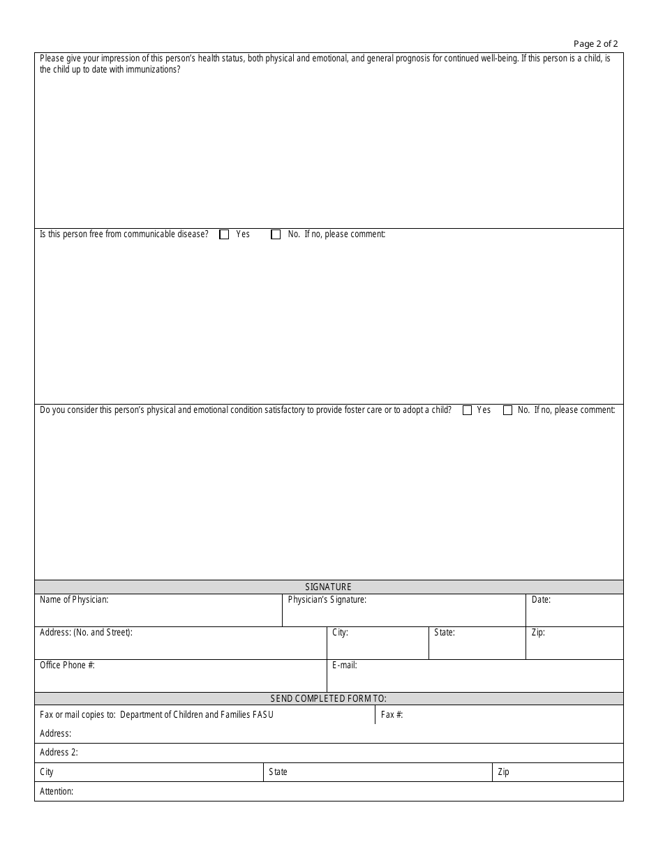 Form DCF-020 - Fill Out, Sign Online and Download Fillable PDF ...