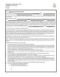 Form DCF-0065 Conditions of Parole - Connecticut