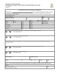 Document preview: Form DCF-Probate-357 Physician's Statement for Voluntary Services/Probate Applicant - Connecticut