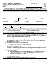 Form DCF-418-AG Annual Agreement for Guardianship Subsidy - Connecticut