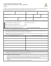 Document preview: Form DCF-418-I Special Needs Adoption Subsidy - Initial Agreement - Connecticut