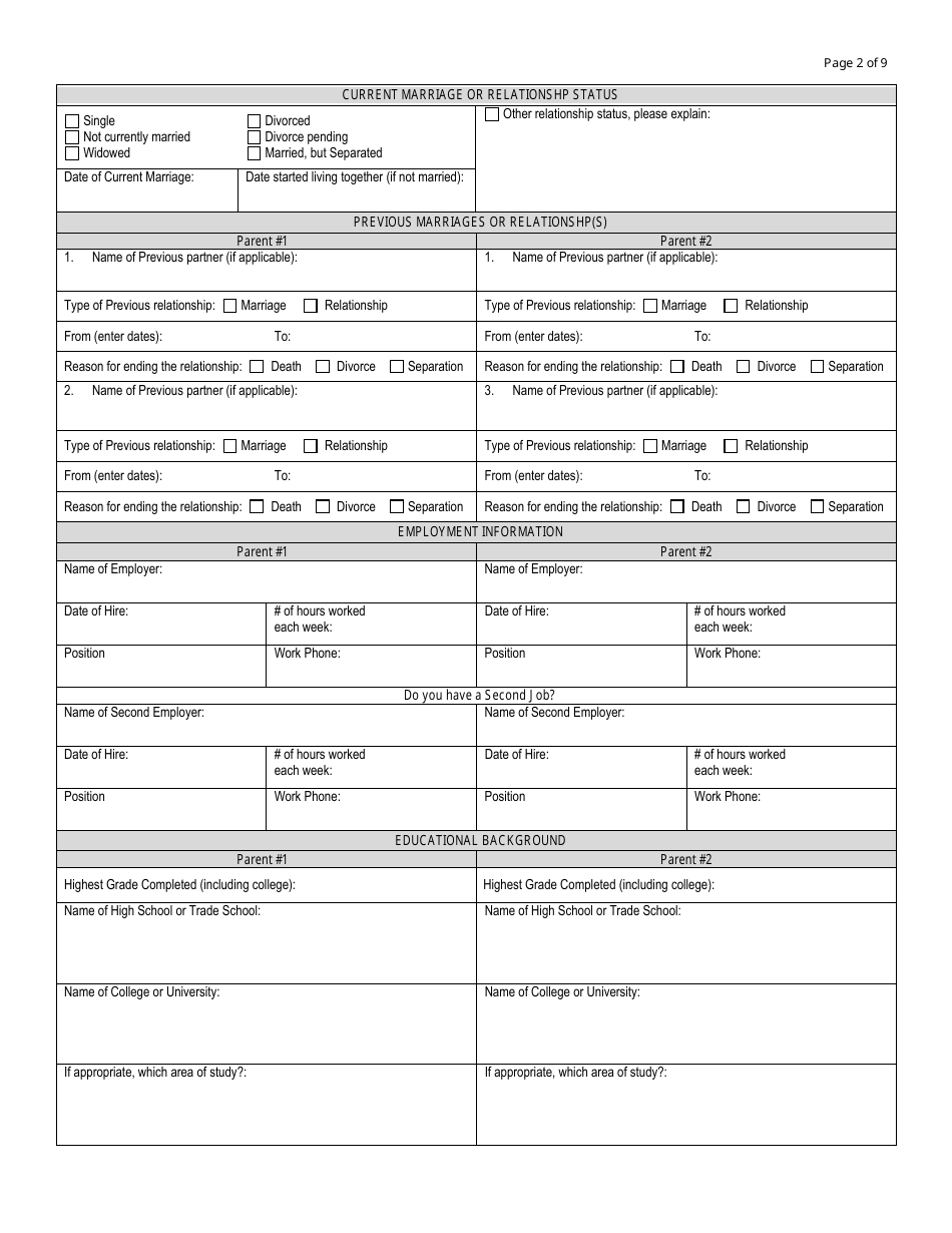 Form DCF-047 Application for Foster Care License - Connecticut, Page 2