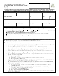Document preview: Form DCF-418-IG Initial Agreement for Guardianship Subsidy - Connecticut