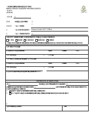 Form DCF-446 &quot;Inspection of Auxiliary Heating Source&quot; - Connecticut