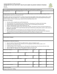 Form DCF-449 &quot;Permission to Place and Treat Child Placed Under Voluntary Services Program&quot; - Connecticut