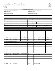 Form DCF-354 Application for Foster Care or Adoption - Connecticut, Page 2