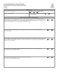 Form DCF-354 Application for Foster Care or Adoption - Connecticut, Page 4
