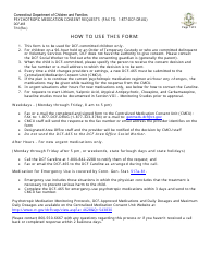 Form DCF-465 Psychotropic Medication Consent Requests - Connecticut