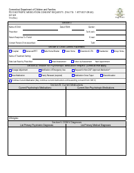 Form DCF-465 Psychotropic Medication Consent Requests - Connecticut, Page 2