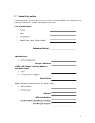 Form DCF-632 Financial Assistance Required for Post-secondary Education - Connecticut, Page 2