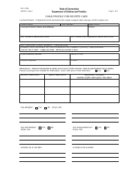 Document preview: Form DCF-1095 Child Profile for Respite Care - Connecticut