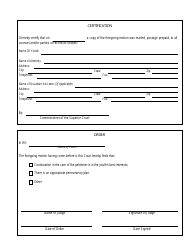 Form DCF-1011 Motion for Determination Regarding Continuation in Care - Connecticut, Page 2