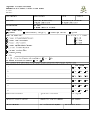 Document preview: Form DCF-2043 Permanency Planning Team Referral Form - Connecticut