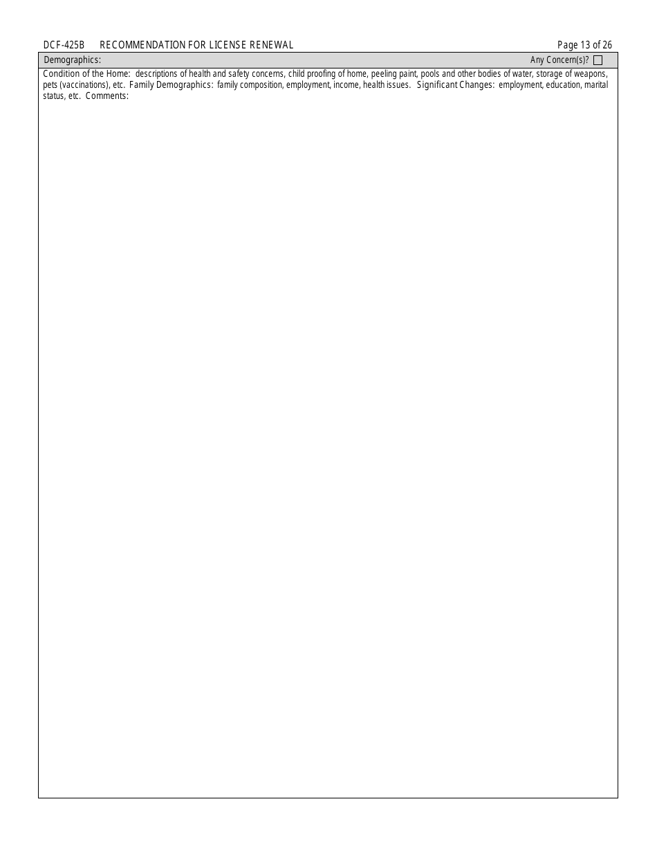 Form DCF-425B Recommendation for License Renewal - Connecticut, Page 13
