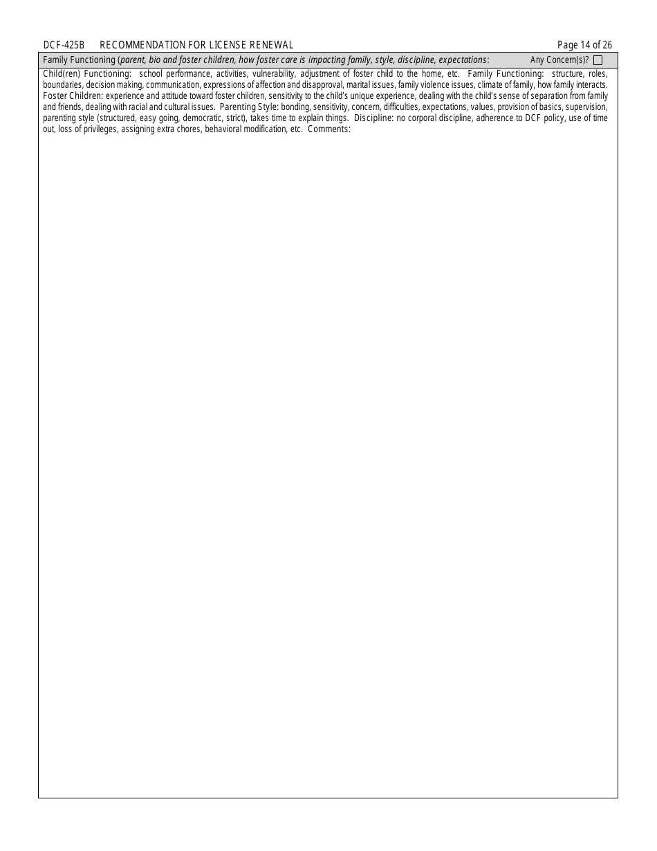 Form DCF-425B Recommendation for License Renewal - Connecticut, Page 14